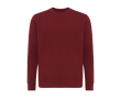 Unisex slim-fit sweatshirt in recycled cotton, 280 g/m² colour burgundy