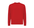 Unisex slim-fit sweatshirt in recycled cotton, 280 g/m² colour red