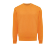 Unisex slim-fit sweatshirt in recycled cotton, 280 g/m² colour orange