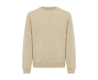 Unisex crew neck sweatshirt with fleece modern fit 340 g/m² Iqoniq Torla colour camel