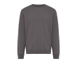 Unisex crew neck sweatshirt with fleece modern fit 340 g/m² Iqoniq Torla colour matt silver