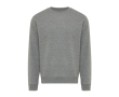 Unisex crew neck sweatshirt with fleece modern fit 340 g/m² Iqoniq Torla colour marbled grey