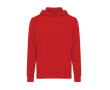 Unisex slim-fit sweatshirt in recycled cotton, 280 g/m² colour red