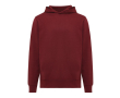 Branded unisex hoodie in recycled cotton, 280 g/m² colour burgundy