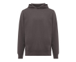 Branded unisex hoodie in recycled cotton, 280 g/m² colour matt silver