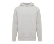Branded unisex hoodie in recycled cotton, 280 g/m² colour light grey