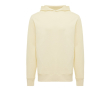 Branded unisex hoodie in recycled cotton, 280 g/m² colour light yellow