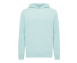 Branded unisex hoodie in recycled cotton, 280 g/m² colour mint green
