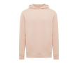Branded unisex hoodie in recycled cotton, 280 g/m² colour pastel pink