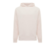 Branded unisex hoodie in recycled cotton, 280 g/m² colour light pink