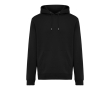 Unisex hoodie with brushed fleece 340 g/m2 Iqoniq Joshua colour black