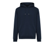 Unisex hoodie with brushed fleece 340 g/m2 Iqoniq Joshua colour navy-blue