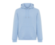 Unisex hoodie with brushed fleece 340 g/m2 Iqoniq Joshua colour cyan blue