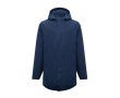 Unisex padded waterproof jacket modern fit 95 g/m² Iqoniq Thelon colour navy-blue
