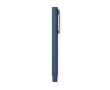 Elegant pen in recycled stainless steel with blue ink colour navy-blue