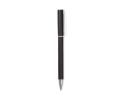 Recycled aluminium twist pen, blue ink colour black