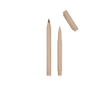 Set of recycled aluminium pens with rubber finish colour ivory