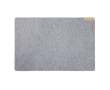 Recycled felt desk mat with anti-slip backing colour grey