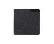Recycled felt mouse mat with anti-slip backing colour black