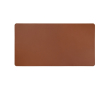 Desk mat in synthetic leather and recycled polyester colour brown