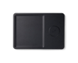 Eco wireless desk charger, organiser tray colour black