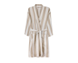 Recycled cotton hammam-style robe, adjustable fit, S/M, 200 g/m² colour beige