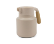Recycled stainless steel thermal jug with anti-drip lid, 1.2 L colour beige