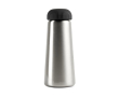 Tapered recycled steel thermal bottle, 450 ml colour silver