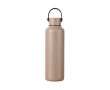 Recycled stainless steel thermal bottle, minimalist handle, 600ml colour ivory
