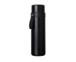 Recycled stainless steel flask, carry handle, 750ml colour black
