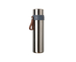 Recycled stainless steel flask, carry handle, 750ml colour silver