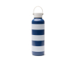 Leakproof thermal bottle with beach design and carry handle 600ml colour navy-blue