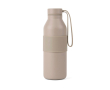 Double-wall recycled stainless steel bottle 500 ml colour beige