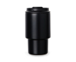 Recycled stainless steel takeaway mug, flip lid, 350ml colour black