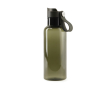 RPET bottle for cold drinks with carry handle, 600 ml colour green