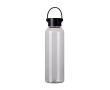 Recycled rPET bottle, minimalist design, steel lid, handle, 550ml colour transparent