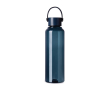 Recycled rPET bottle, minimalist design, steel lid, handle, 550ml colour navy-blue