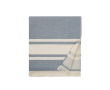 Quick-dry cotton hammam beach towel, 360 g/m² colour navy-blue