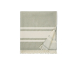 Quick-dry cotton hammam beach towel, 360 g/m² colour green