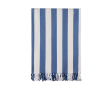 Family hammam towel in recycled cotton 200 g/m² 180×180 cm colour blue