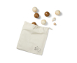 Pine wood petanque set, ideal for outdoor play colour brown