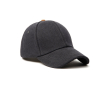 Elegant recycled cotton cap with synthetic leather details colour black