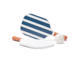 Pickleball set with wooden paddles and ball colour navy-blue