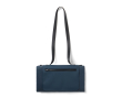 Recycled polyester picnic blanket, waterproof fleece lining colour navy-blue