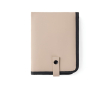 Portable recycled cushion, snap closure, foldable design colour ivory