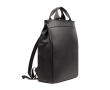 Exclusive multipurpose synthetic leather backpack with laptop pocket colour black