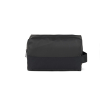 Minimalist recycled polyester toiletry bag colour black