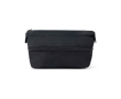Expandable recycled plastic toiletry bag with durable zip 7L colour black