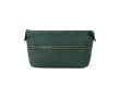 Expandable recycled plastic toiletry bag with durable zip 7L colour green