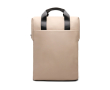 Recycled backpack, front pocket, travel strap, 16\" colour ivory